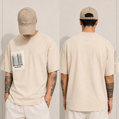 “Streetwear Baskılı T-Shirt”