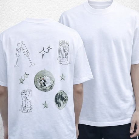“Streetwear Baskılı Beyaz T-Shirt”