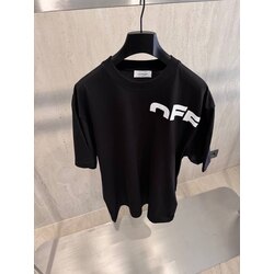 Off White Siyah Oversize Tshirt
