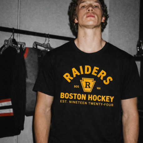 ROZANVOZ - Boston Raiders T-Shirt Oversize Ön ve Arka Baskı