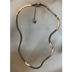 Çelik Silver İtalyan Yassı Zincir (40 cm)