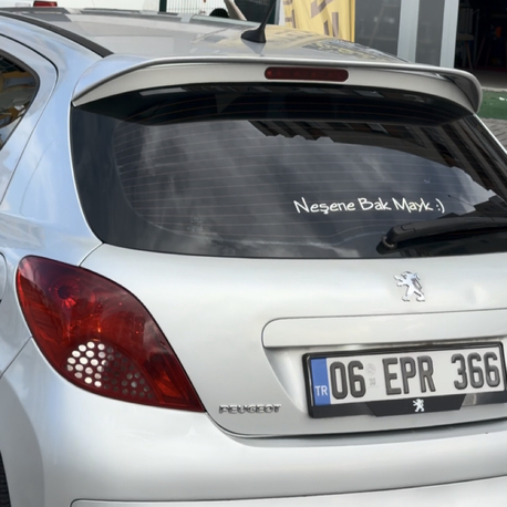 Araç arka cam yazıları 