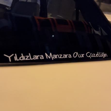 Araç arka cam yazıları (70x5)