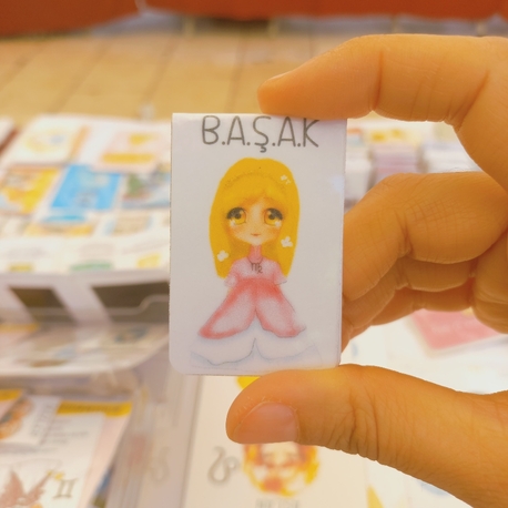 Başak burcu mıknatıslı kitap ayracı 