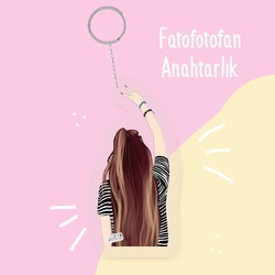 Özgürüm Pvc Anahtarlık 