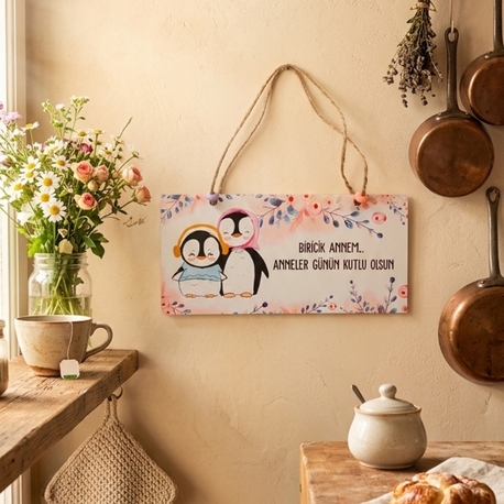 Anneler Günü ahşap pano 10x20 cm