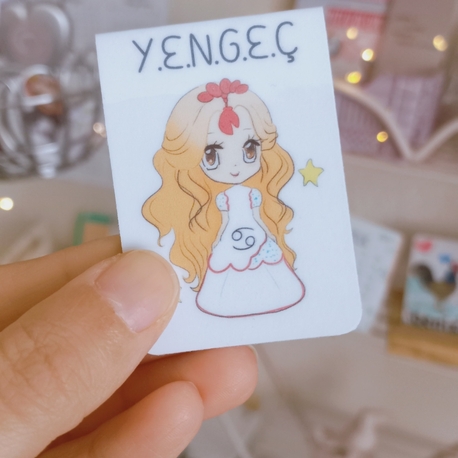 Yengeç Burcu Mıknatıslı kitap ayracı 