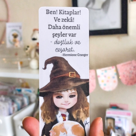 Hermione Granger Çizimli Kitap Ayracı 