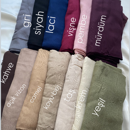  Modal Nefes Şal+Bone Set +12 RENK