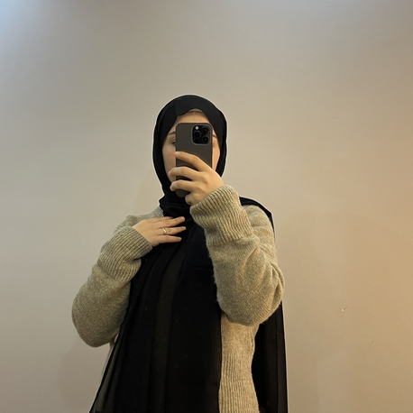 Yeni Siyah Dubai Premium Chiffon Şal 