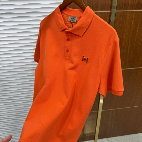 HERMES PREMİUM TURUNCU YAKALI T-SHİRT