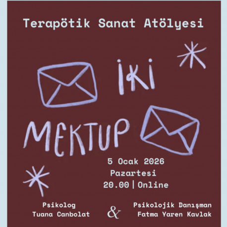 İki Mektup Terapötik Sanat Atölyesi (Online)
