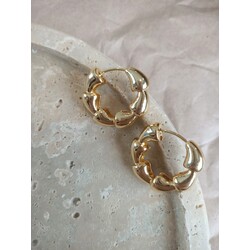 Gold çelik küpe