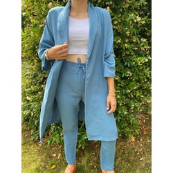 Kadın İndigo Kimono 