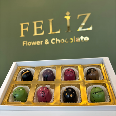 Feliz Flower Studio 8’li Karışık Dolgulu Belçika Çikolatası