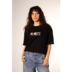 Luxury streetwear T-shirt / Ying ile Yangın Yolu(siyah)