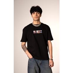 Luxury streetwear T-shirt / Ying ile Yangın Yolu(siyah)