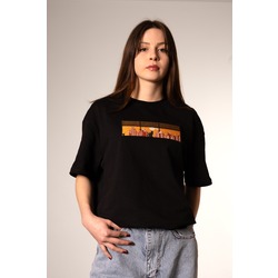Luxury streetwear T-shirt / Şehrin Gizemli Bekçisi(siyah)