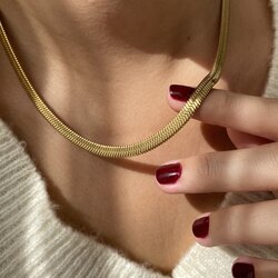 Bold İtalyan Zincir Kolye | Çelik