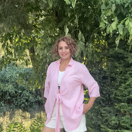 Kimona Gömlek Açık Pembe 