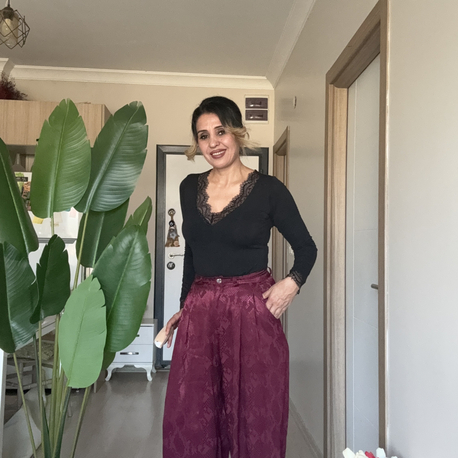 Desenli Palozza Pantolon 