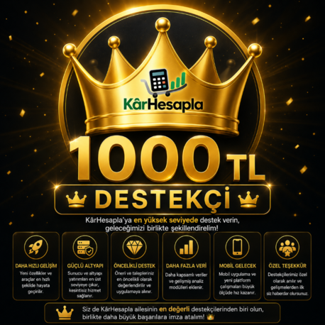 1.000 TL Premium Destek