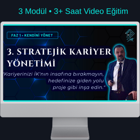 Kurs 03: Stratejik Kariyer Yönetimi (3 Modül • 3+ Saat)