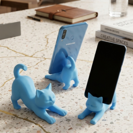 Masanıza sevimlilik ve düzen getiren Kedi Figürlü Telefon Tutucu ile tanışın!