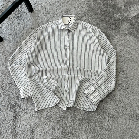 Zara Old Money Ham Keten Gömlek 