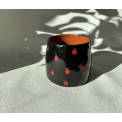 Elmalı Siyah Terracotta Mug