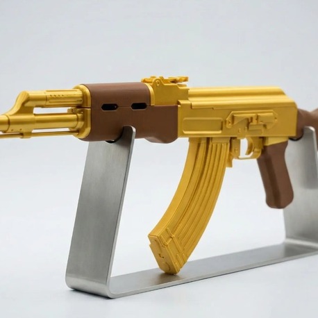Altın Kaplama Görünümlü AK-47 Dekoratif Replika