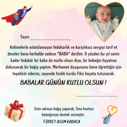 Babalar Günü Dijital Sertifikası