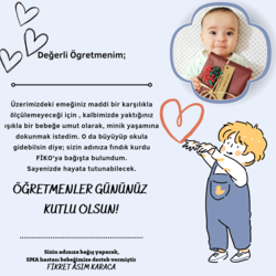 Dijital Öğretmenler Günü Kartı 
