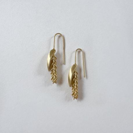 Spike Gümüş Küpe ~ Gold