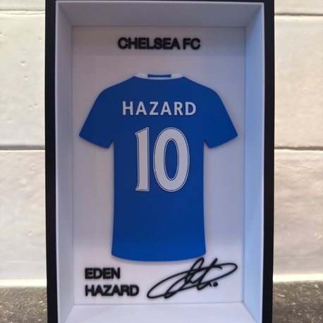 Eden Hazard Chelsea FC Özel Tasarım 3 Boyutlu (3D) Premium Çerçeve Forma