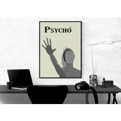 PSYCHO 1960 REPLİKSİZ / FİLM POSTER / FİLM AFİŞ / WALL ART / WALL DECOR / DESİGN #1