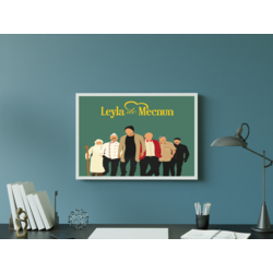 LEYLA İLE MECNUN / DİZİ POSTER / DİZİ AFİŞ / WALL ART / WALL DECOR / DESİGN #7
