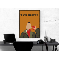 TAXİ DRİVER 1976 REPLİKSİZ / FİLM POSTER / FİLM AFİŞ / WALL ART / WALL DECOR / DESİGN #3