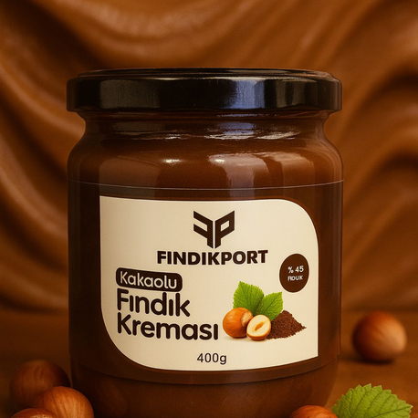 FINDIKPORT Kakaolu Fındık Kreması – %45 Fındık (400 g)