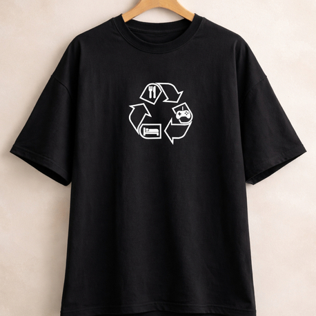 Gamer Tasarım Tişört (Eat, Game, Sleep)