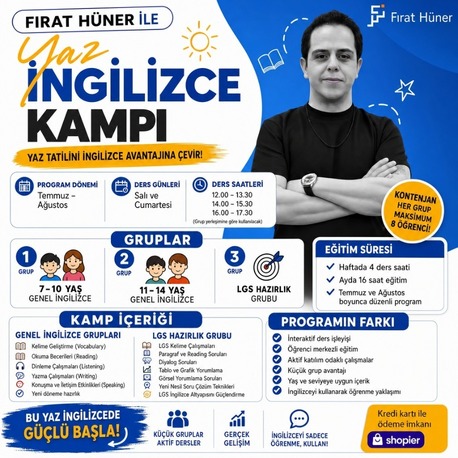 Online İngilizce Yaz Kampı