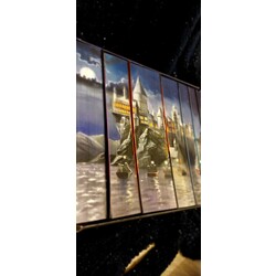 Harry potter Hogwarts birleşik halde illüstrasyonlu seri 