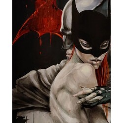 bat&cat akrilik 50 70 tuval çizim 