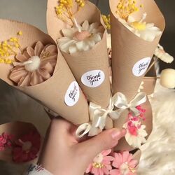 3 adet papatya mum buketi 