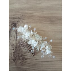 Sedef çiçekli yan toka aksesuar 