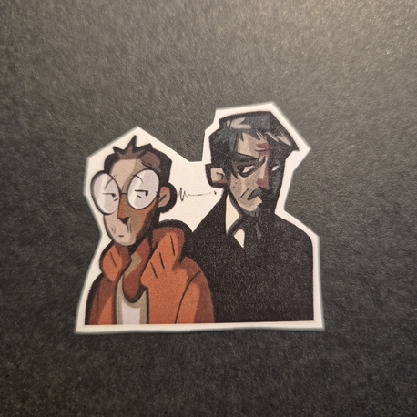Kim ve Jean (Sticker)