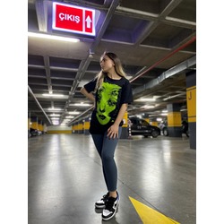 Grunge Green Face Unisex Oversize T-Shirt