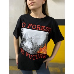 no forest no future unisex oversize t-shirt