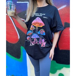 Higher World Mushrooms Unisex Oversize T-Shirt