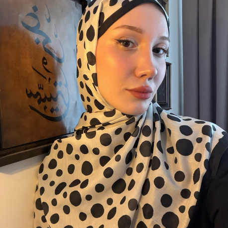 Zebra Puantiye Şal